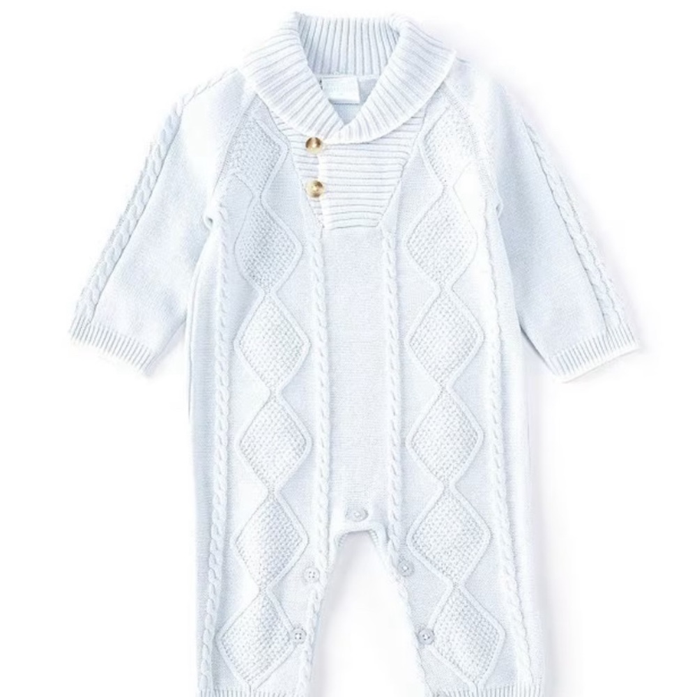 NWOT Edgehill Collection Sweater Coverall from Dillards. 6M 100% Cotton
